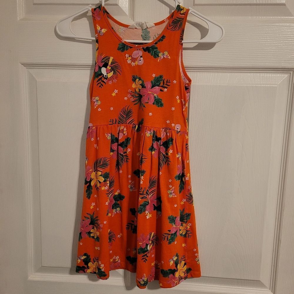 H&M girls tropical theme dress‎